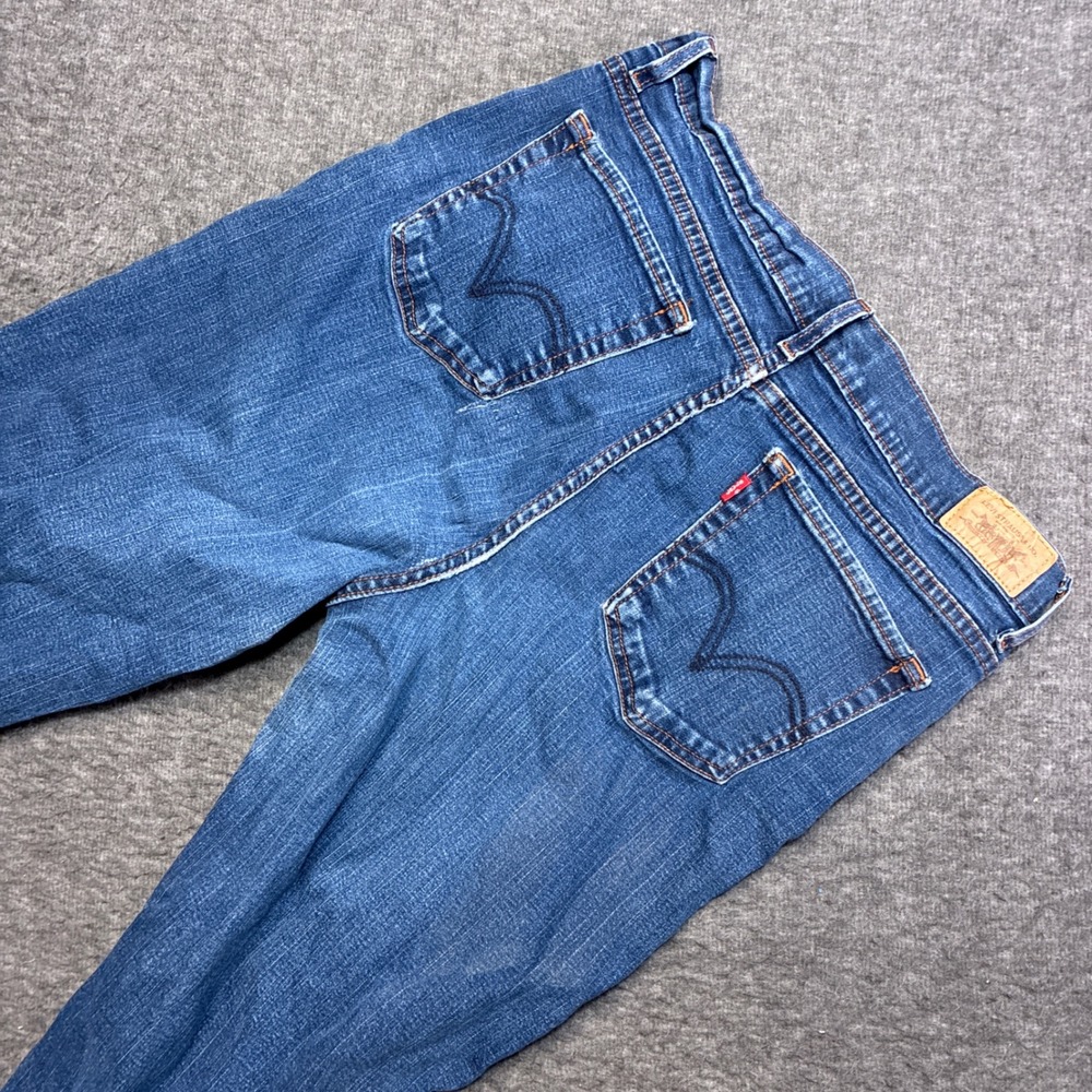 Levi's 512 Perfectly Slimming Bootcut Jeans Women 14 Medium‎ Blue Denim